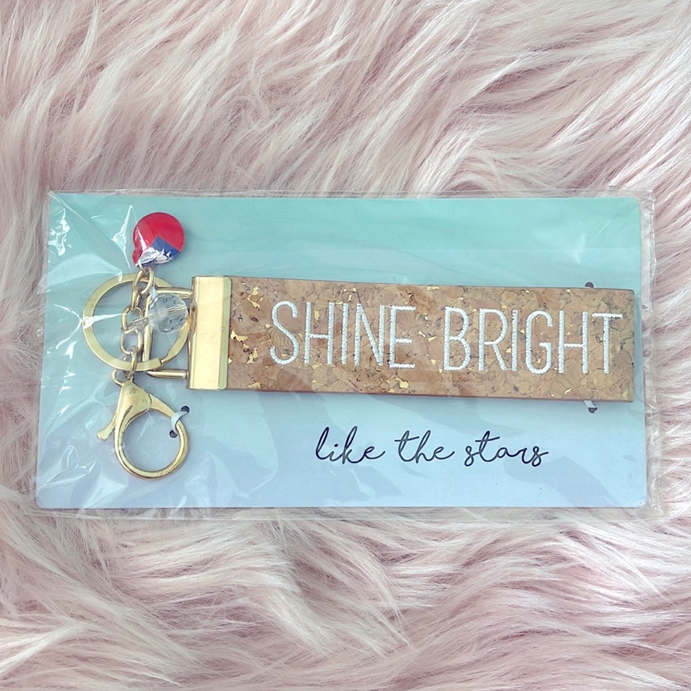 Shine Bright Wristlet Keychain